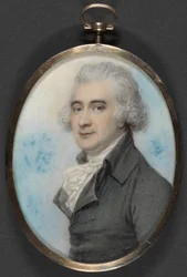 Retrato de James Hope (1741-1816) 3º Conde de Hopetoun, 1789 (wc e guache sobre marfim)